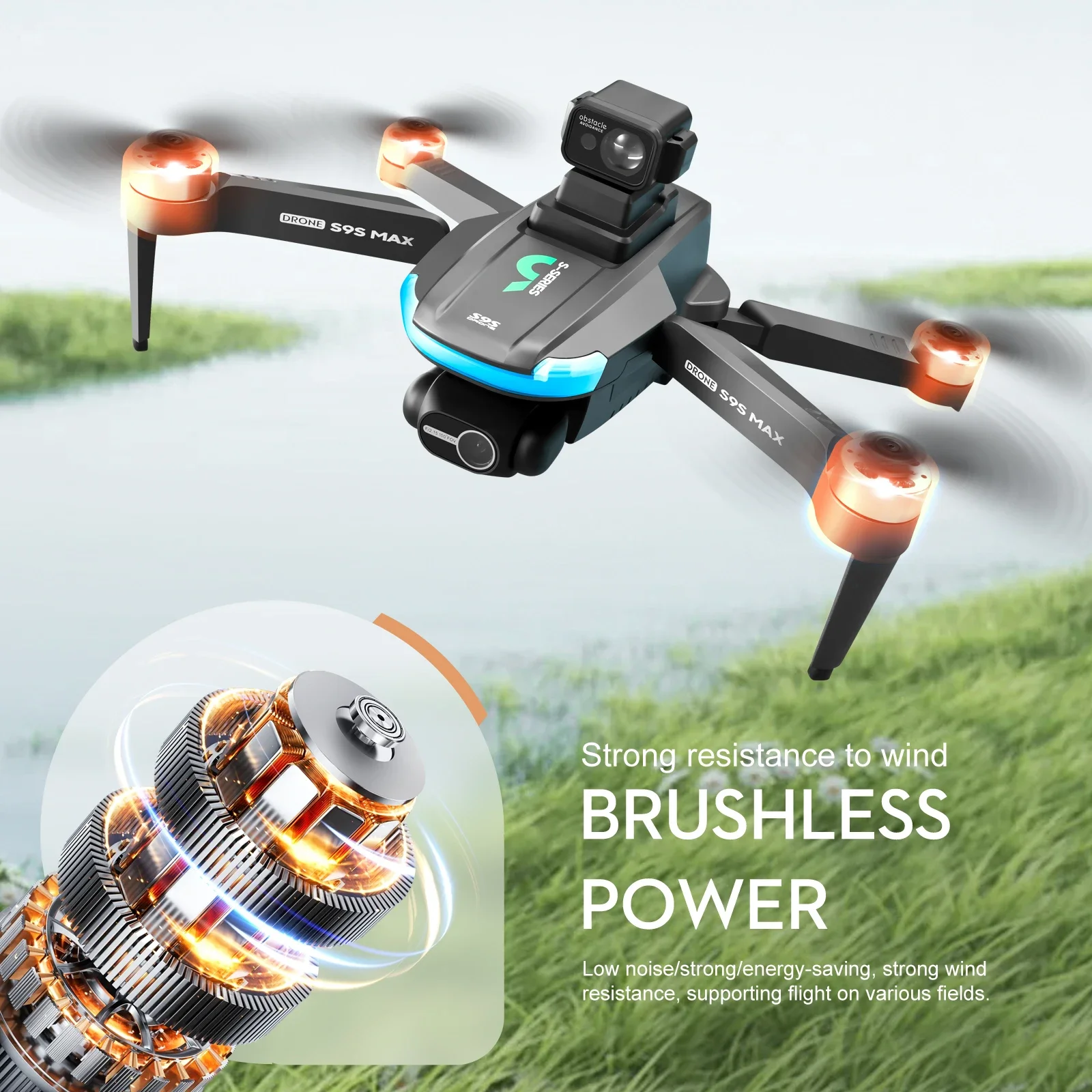 NEW S9S MAX MINI Drone 4K 2-Ax - Drone Gimbal Case 评论和价格